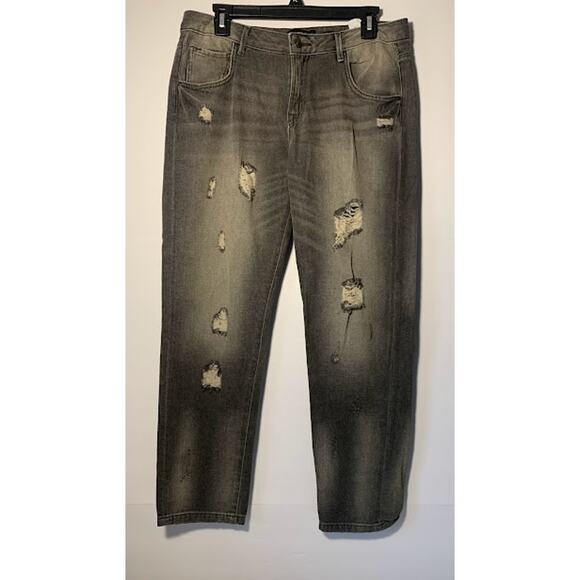 SUEDE Grey Jeans size 29 women's or teens - Picture 1 of 4